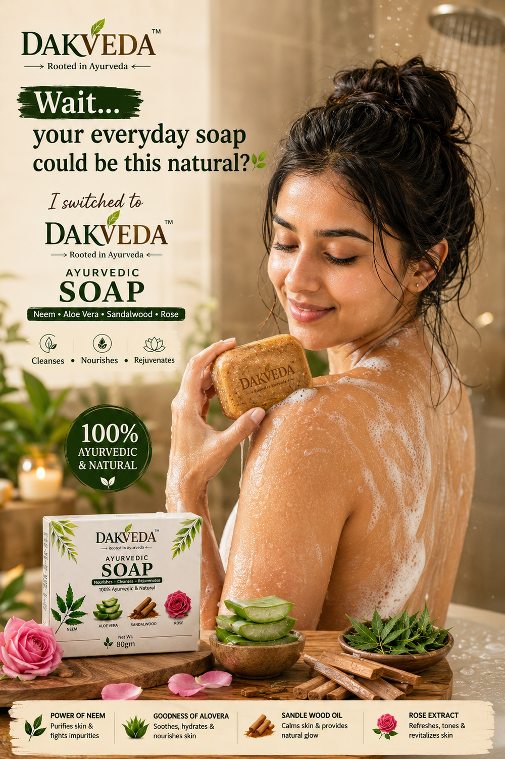 DAKVEDA AYURVEDIC SOAP