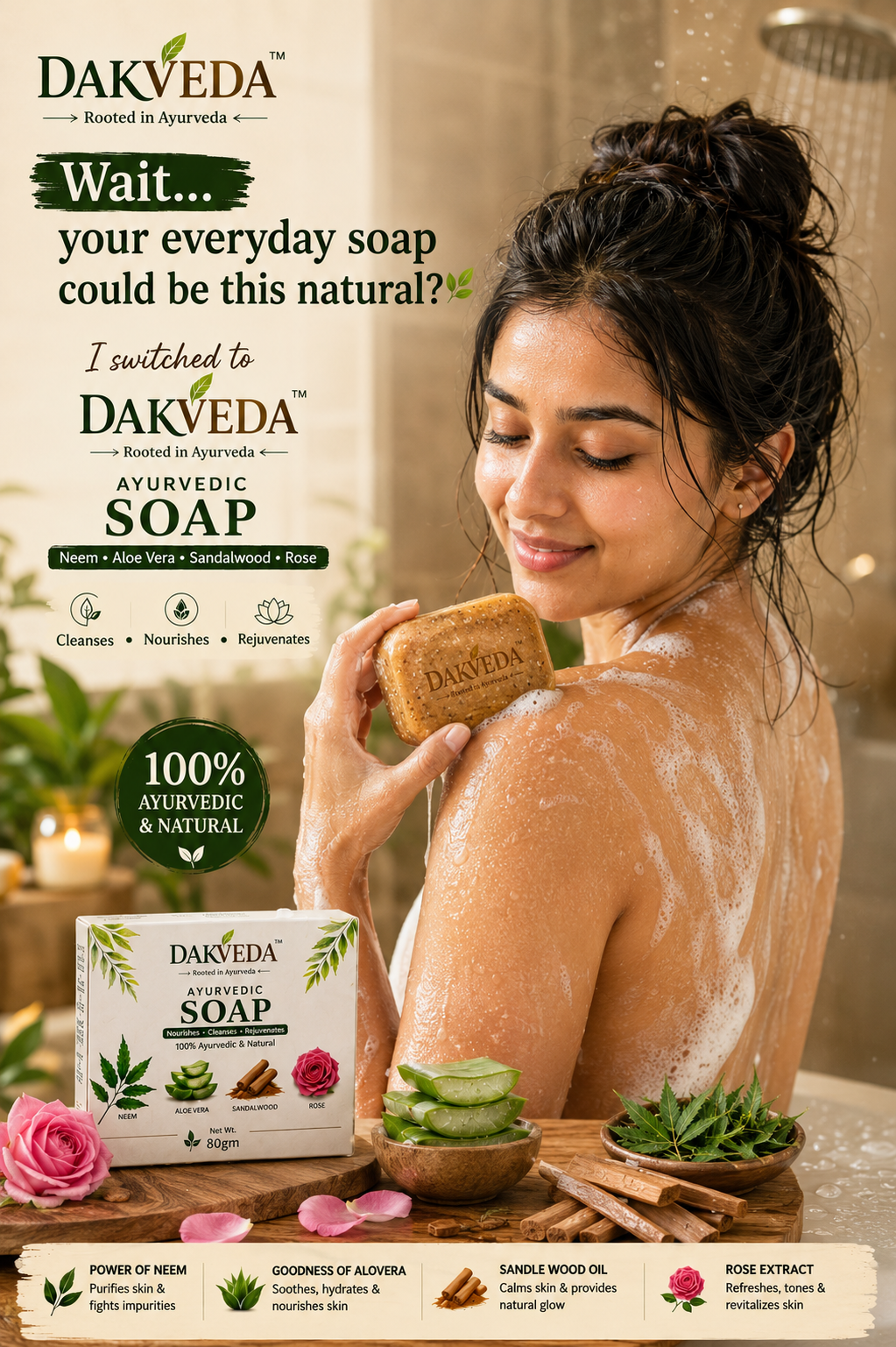 DAKVEDA AYURVEDIC SOAP
